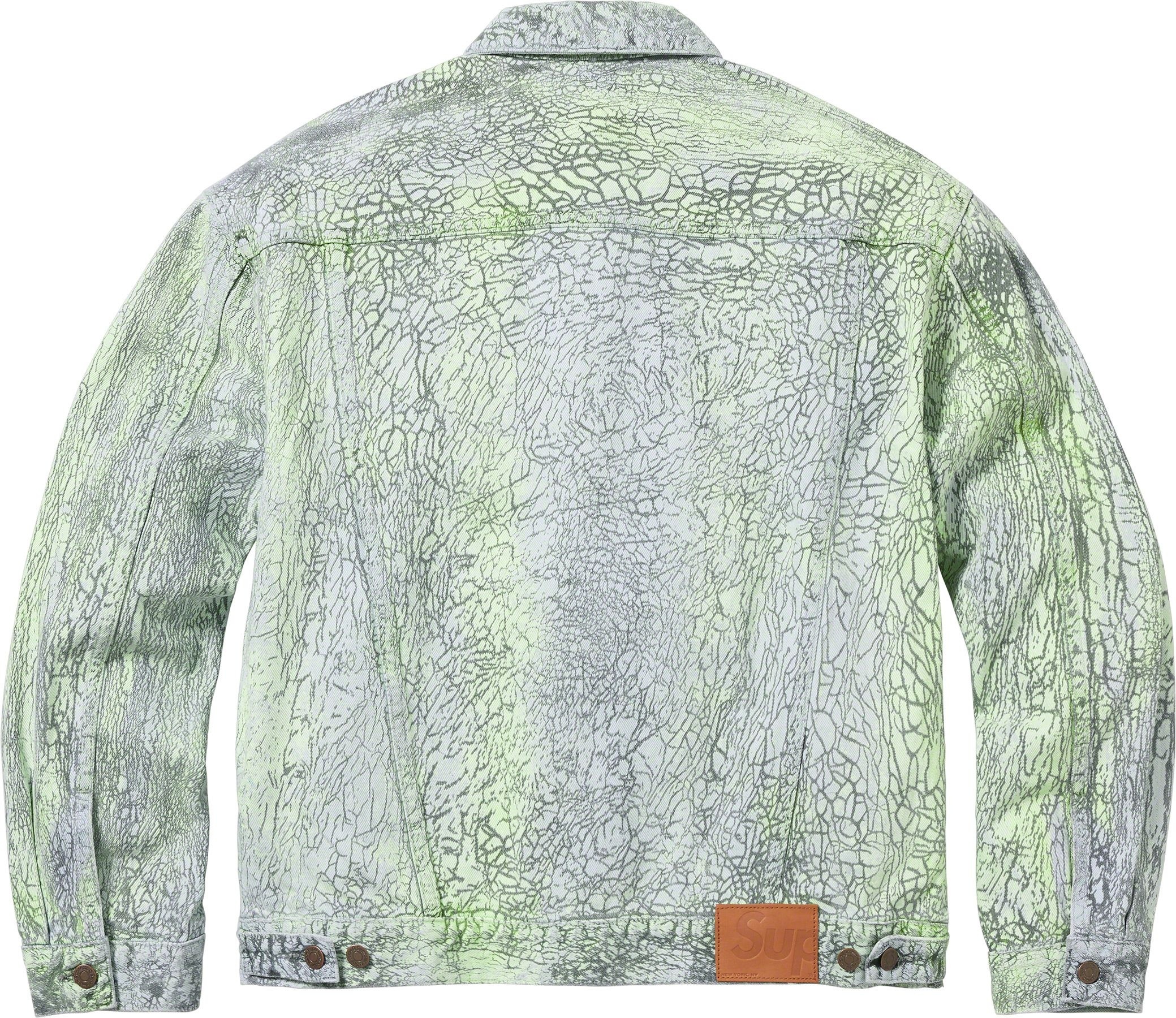 Crackle Denim Trucker Jacket view 5